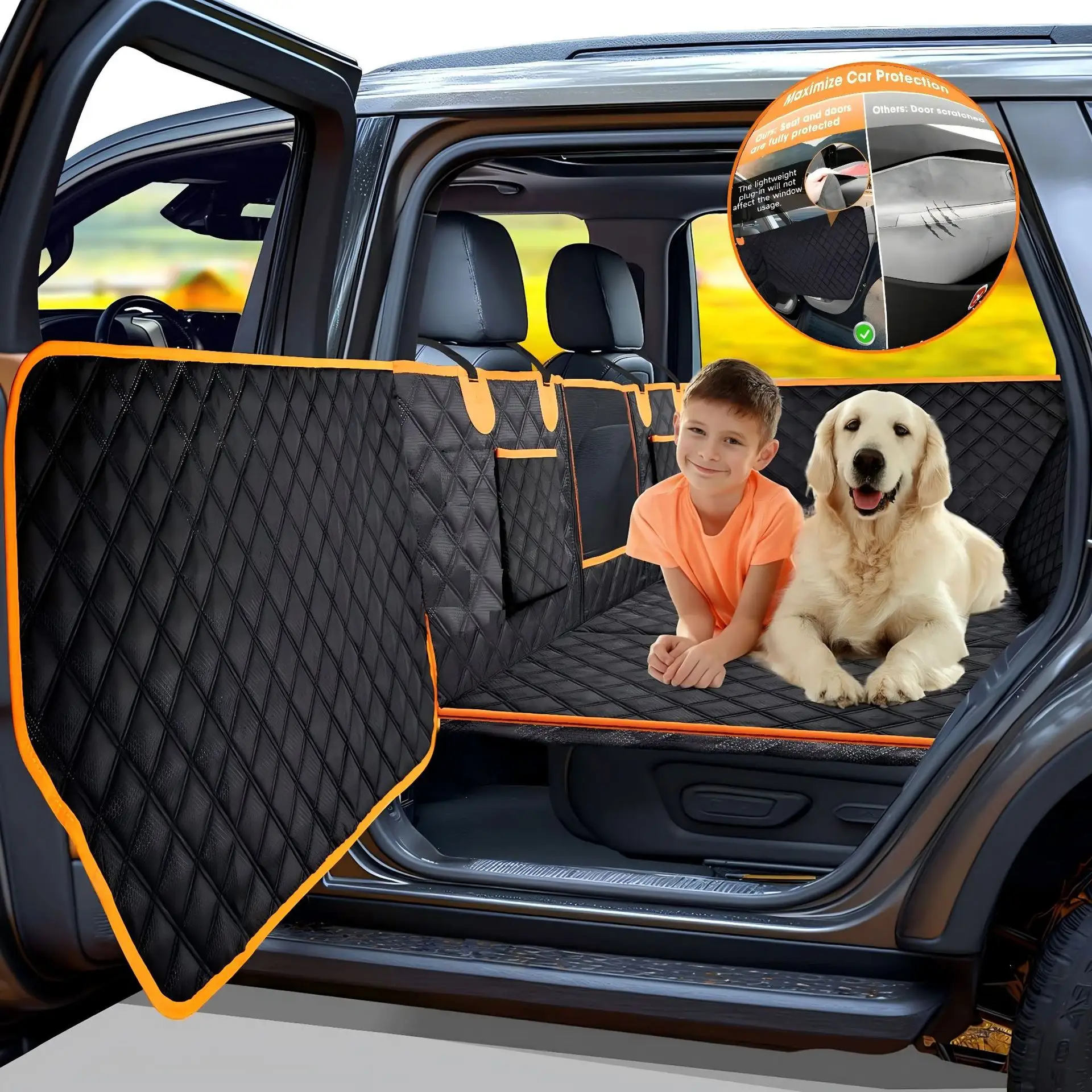 Dog Seat Cover For Back Seat, Hard