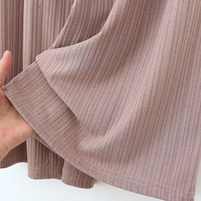 Thin Thread Women's Pajama Pants Polyester Fiber Living Seven Points