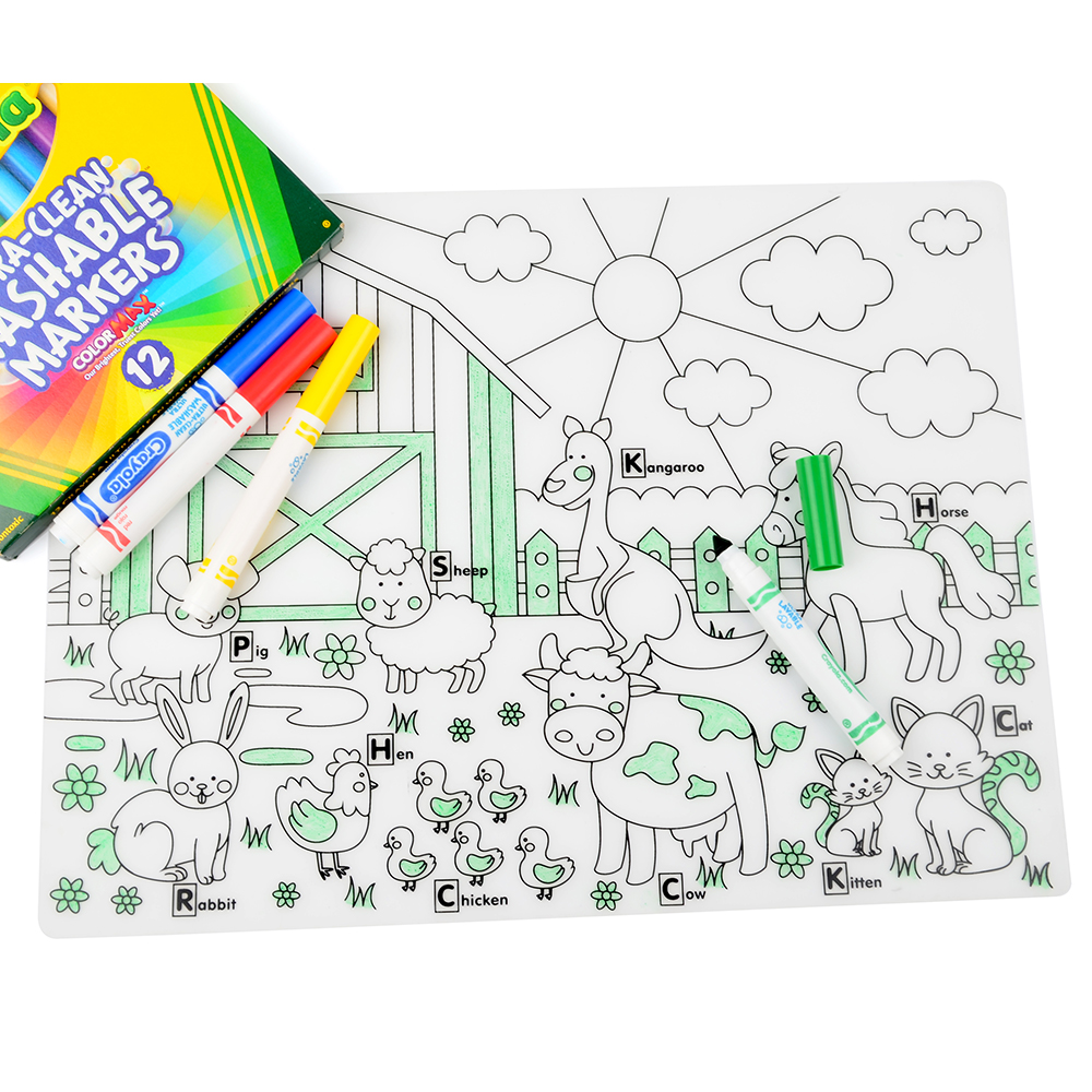 Mother And Baby Supplies Silicone Placemat DIY Square Coaster Heat Insulation