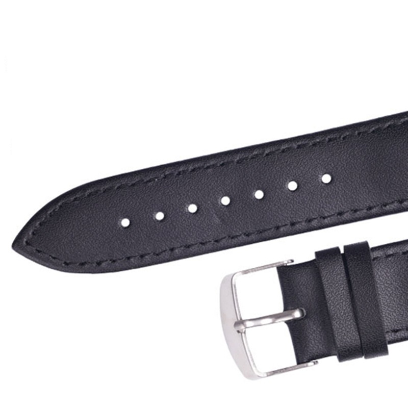 Unisex Watch Two Layer Leather 20mm Strap