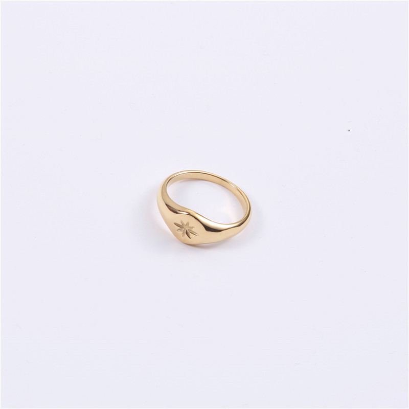 European And American Ins Fashion Titanium Steel Love Light Ring