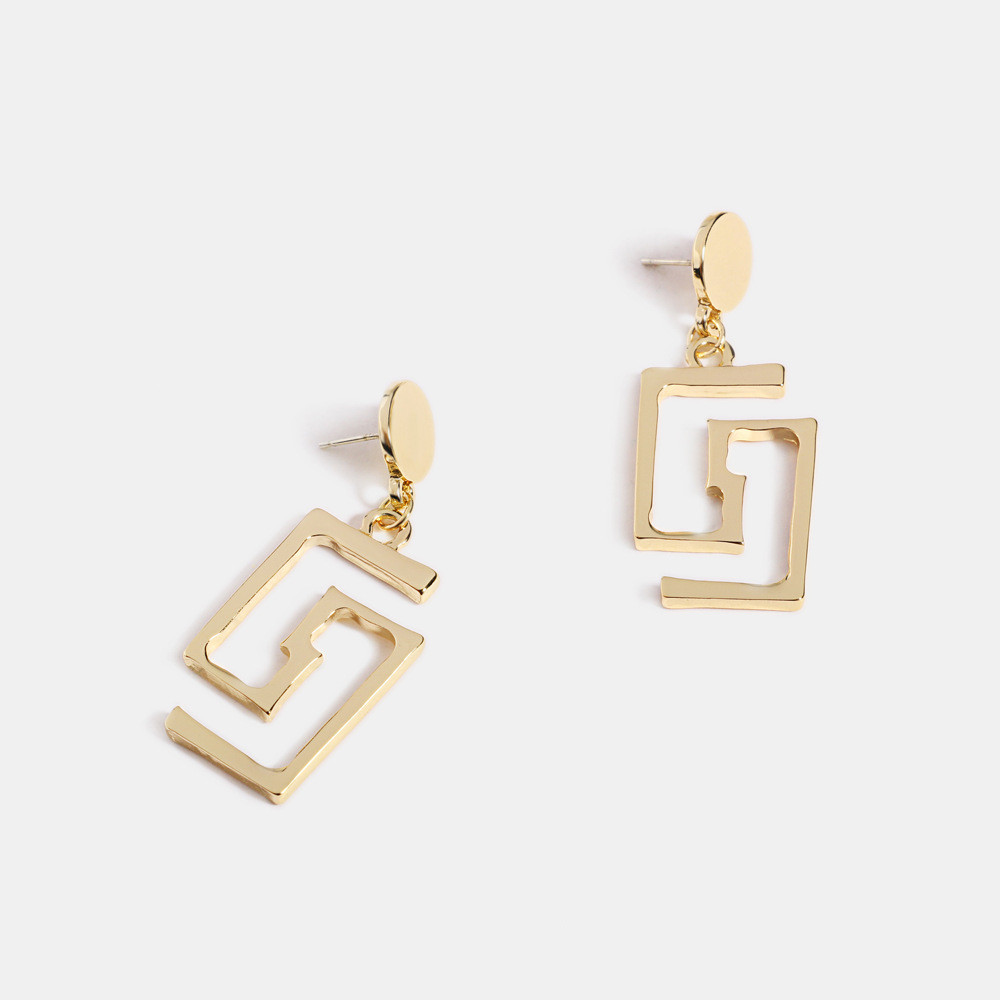 European And American Trend Simple Irregular Geometric Earrings Fashion Creative Design Earrings