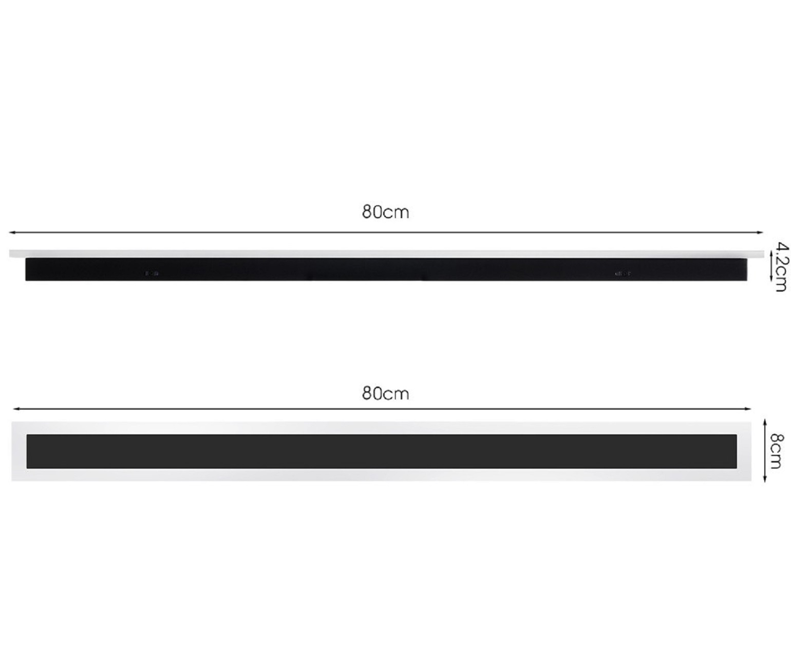 80cm LED Wall Light Acrylic Long Strip Lamp Waterproof Outdoor Garden — image 7