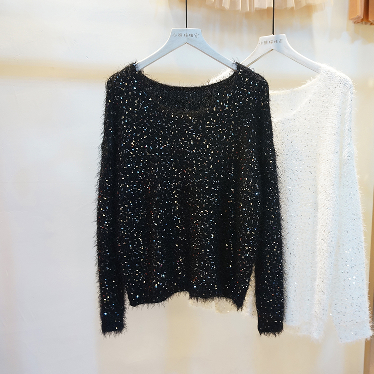 Casual Style Knitted Long-sleeved Women's Sweater