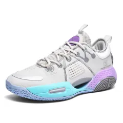 Youth Autumn New Men's Shoes - Purple - View 1