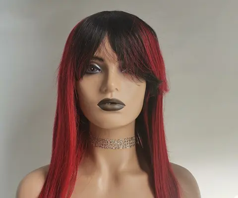 Wig Real Human Hair Wig Mechanism Headgear Wig