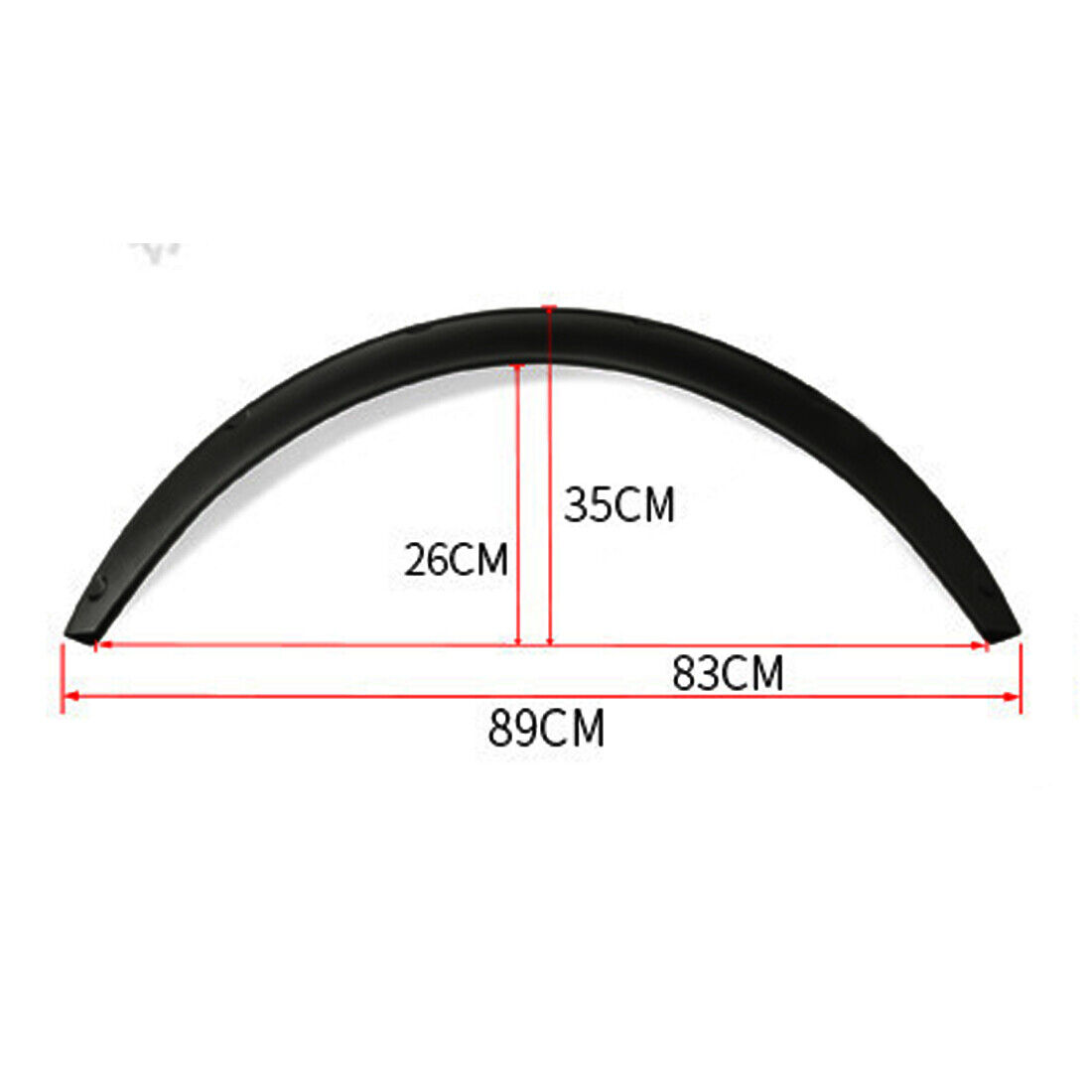 4Pcs Universal Flexible Cars Body Fender Flares Extension Wide Wheel Arches 89CM — image 11