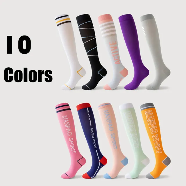 10 Pairs Womens Running Compression Socks Crew Athletic Hiking Wicking Cushioned Anti odor And Breathable For Running Hiking Cycling Fitness Women - Shop at LoveMi