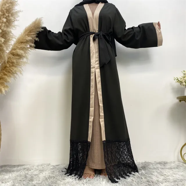 Women's Clothing Cardigan Robe Lace Black - Shop at LoveMi