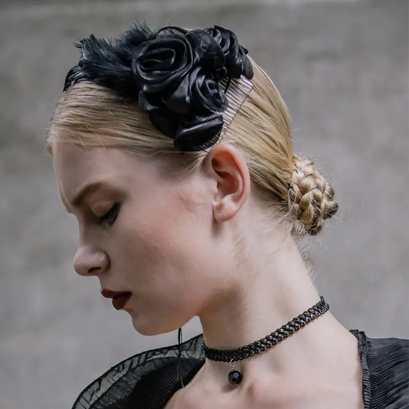 Creative Gothic Women's Flower Hair Clips