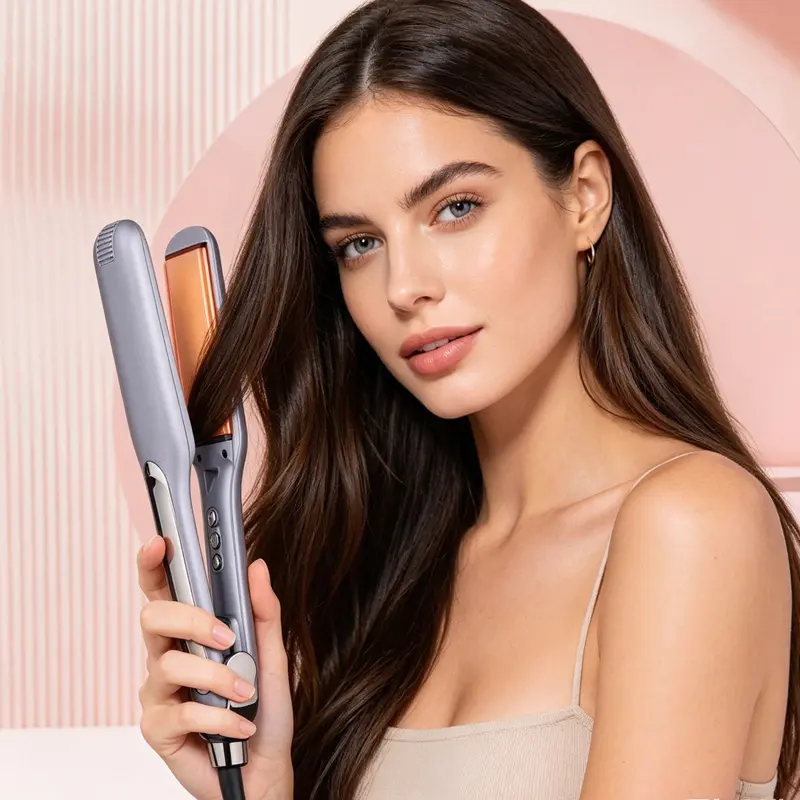 Ceramic Hair Straightener With Smart LCD Display