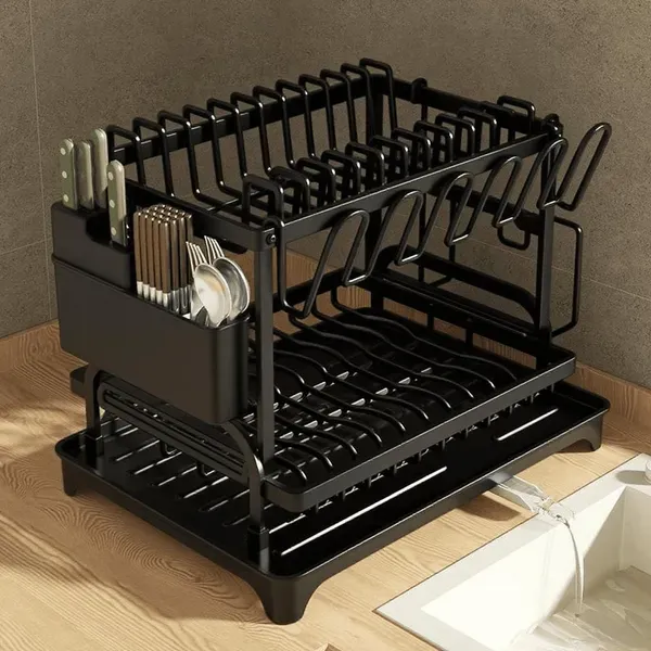 Kitchen Dish Drying Rack Large Capacity