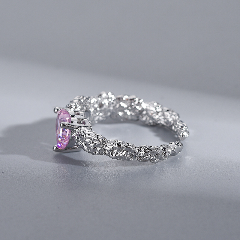 Women's Fashion Personality Niche Design Zircon Ring