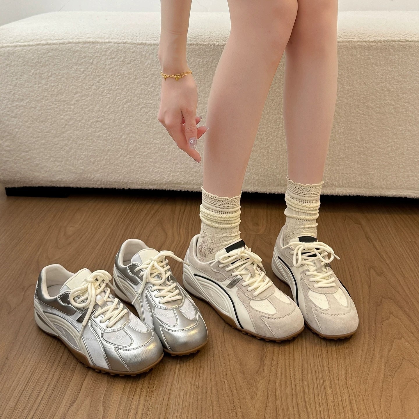 Retro Trainer Sneakers, picture 4 of 5