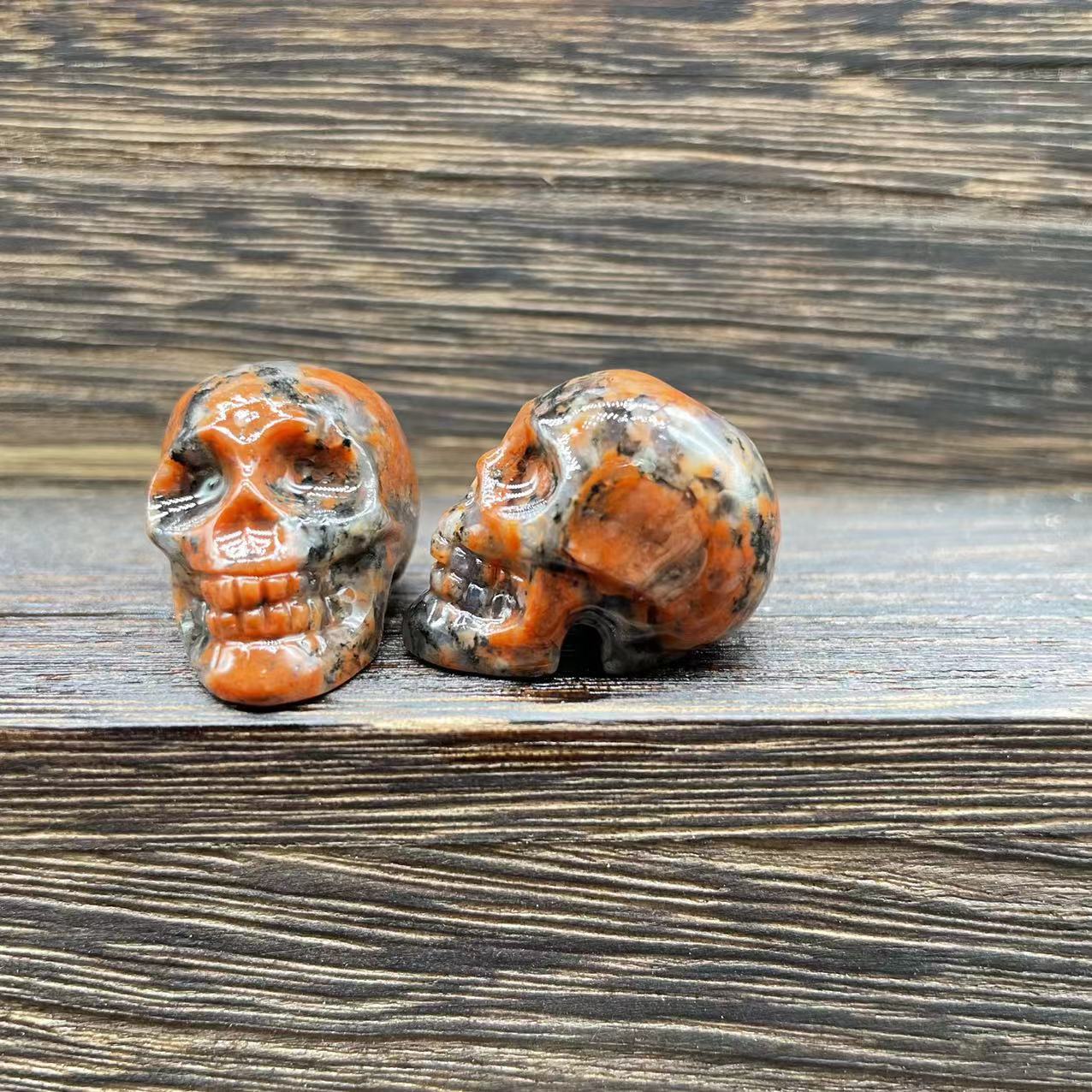 Title 4, Natural Stone Carved Skull Semi-precious Stone ...