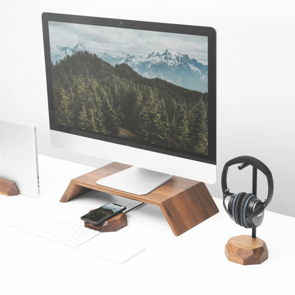 Universal Wooden Headphone Hanger Stand Bracket Rack - Image 2