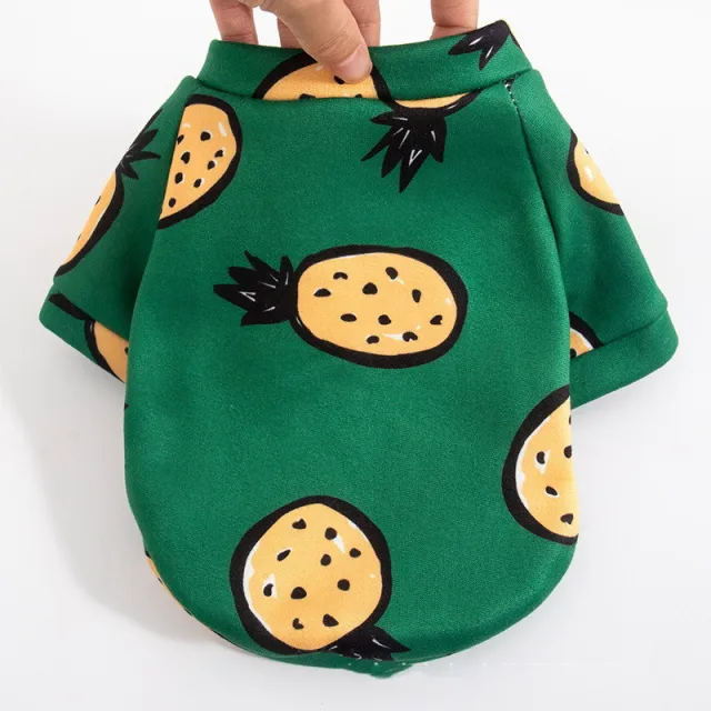 Autumn And Winter Anti lint Cat Sweater Green Pineapple - Shop at LoveMi
