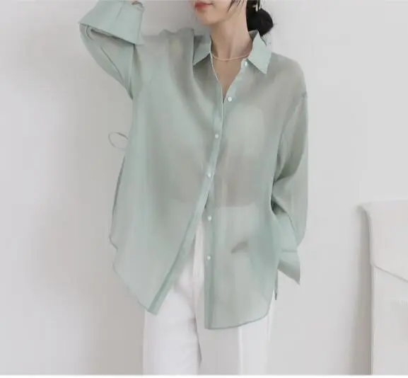 Overlay With Fairy Chiffon Top Shirt Green - Shop at LoveMi