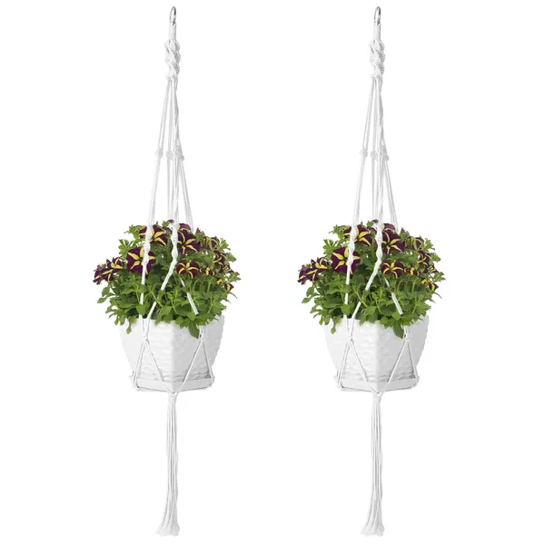 Cotton Rope Plant Hanger, 2 Pack