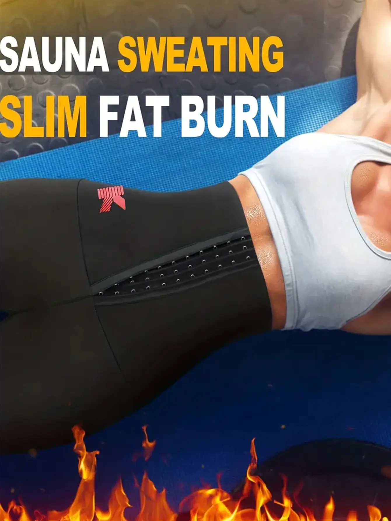 Sauna Sweat Shorts 5inch For Women High Waisted Stomach Waist Trainer Slimming Leggings Pants Body Shaper With Hooks