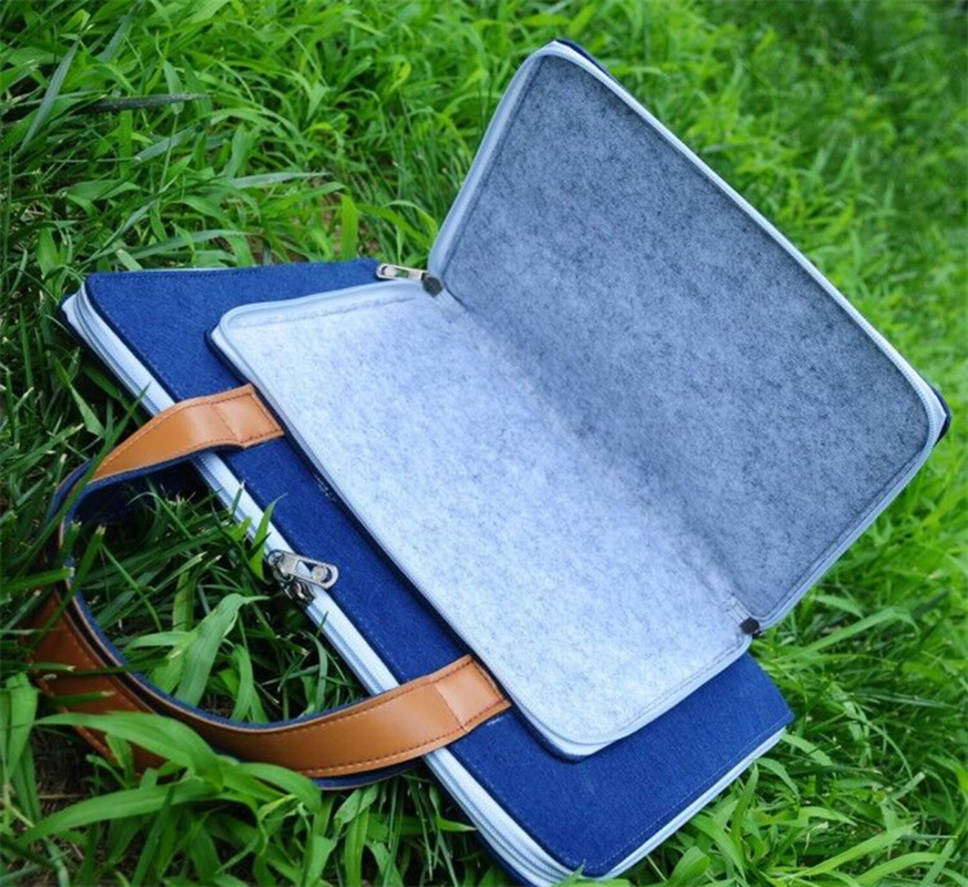 Fashion Felt Laptop Bag Multicolor Handheld — foto 3