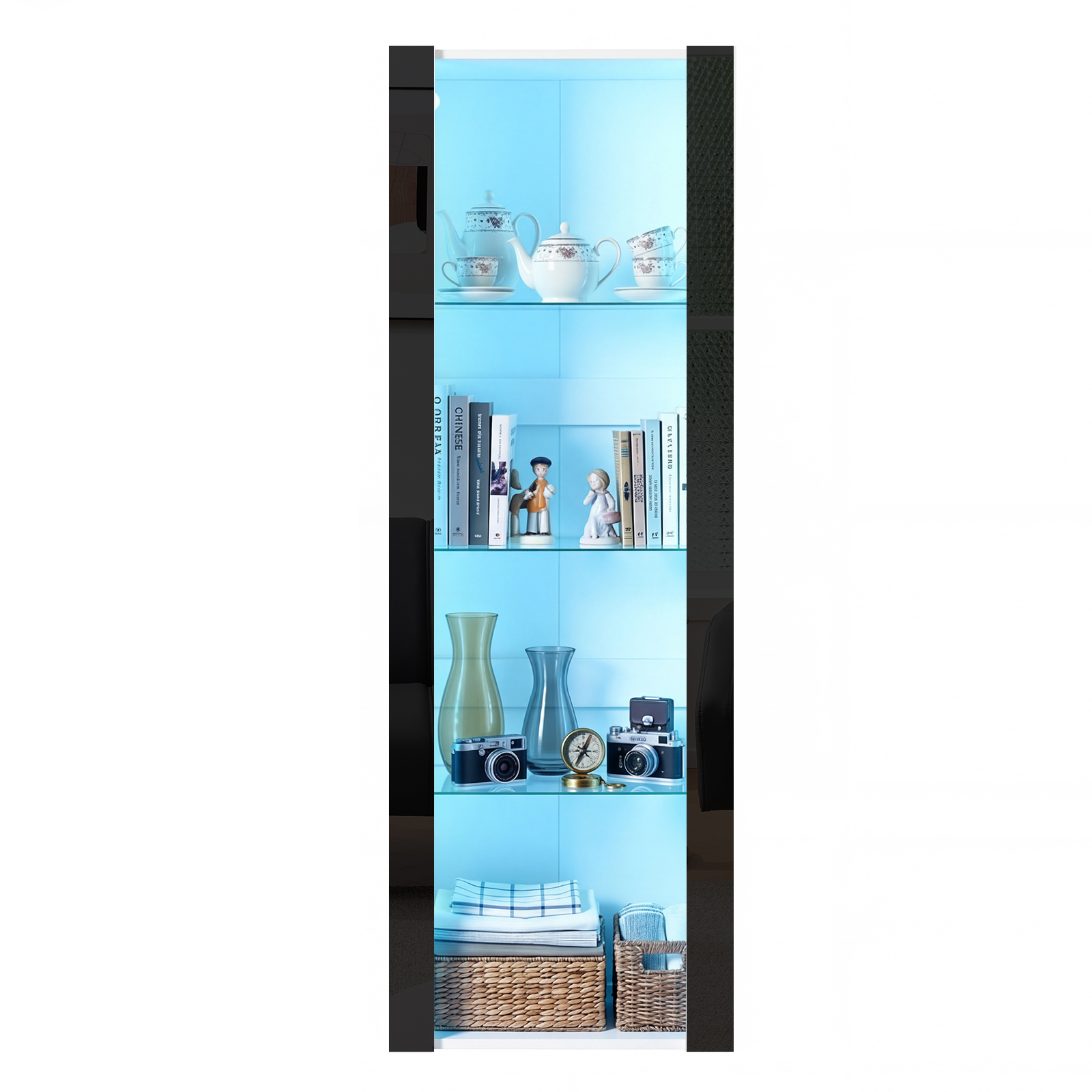 Modern Living Room Cupboard,Display Unit Cabinet Sideboard Free Standing — image 10