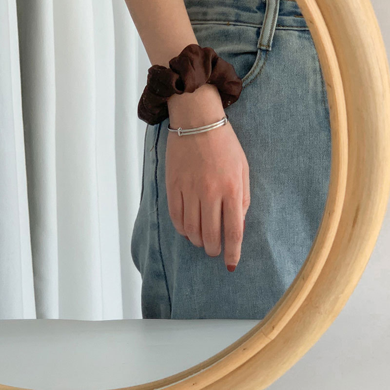 Women's Double Design Sense 925 Sterling Silver Bracelet