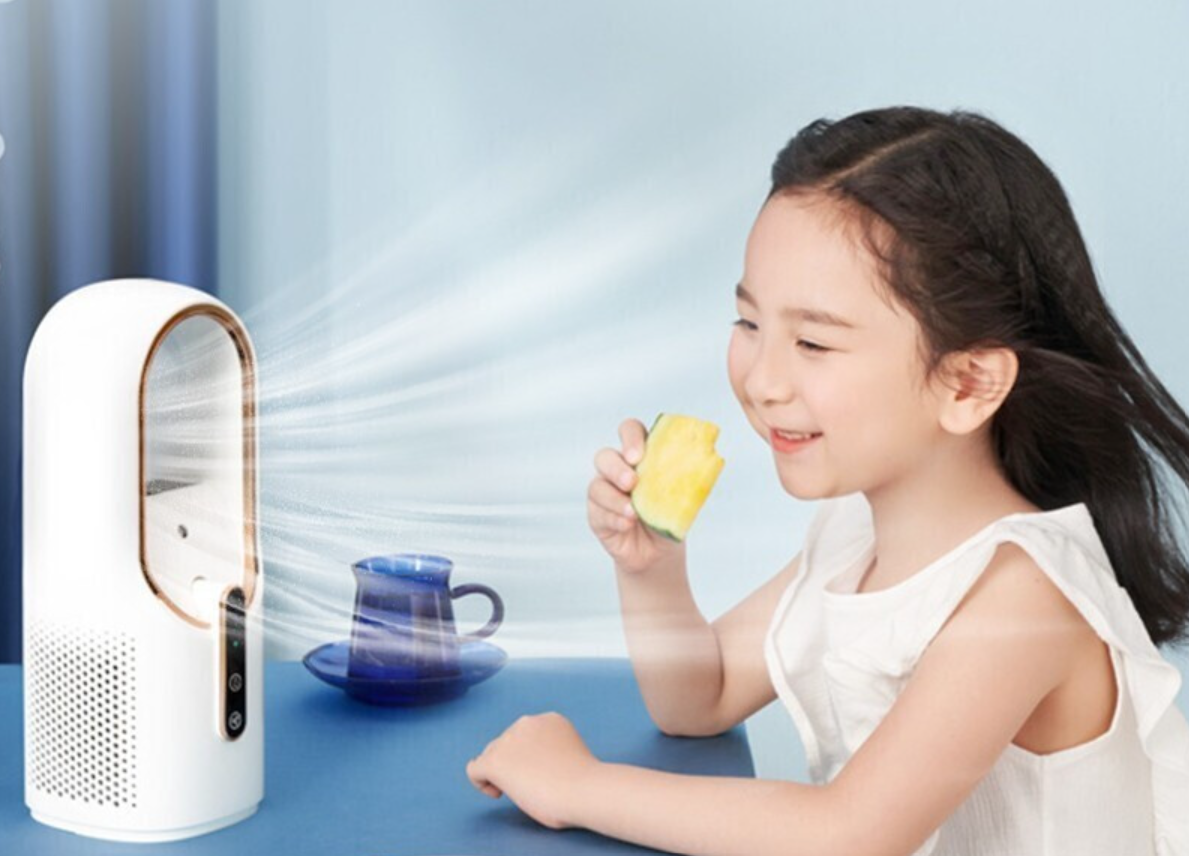 Petit ventilateur de bureau, mini humidification et refroidissement de bureau – Image 2