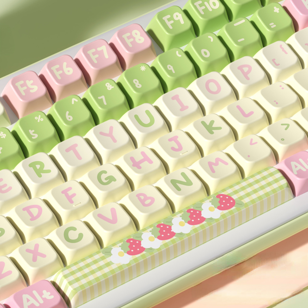 Title 2, Strawberry Milk Bunny Cute MDA Key Cap