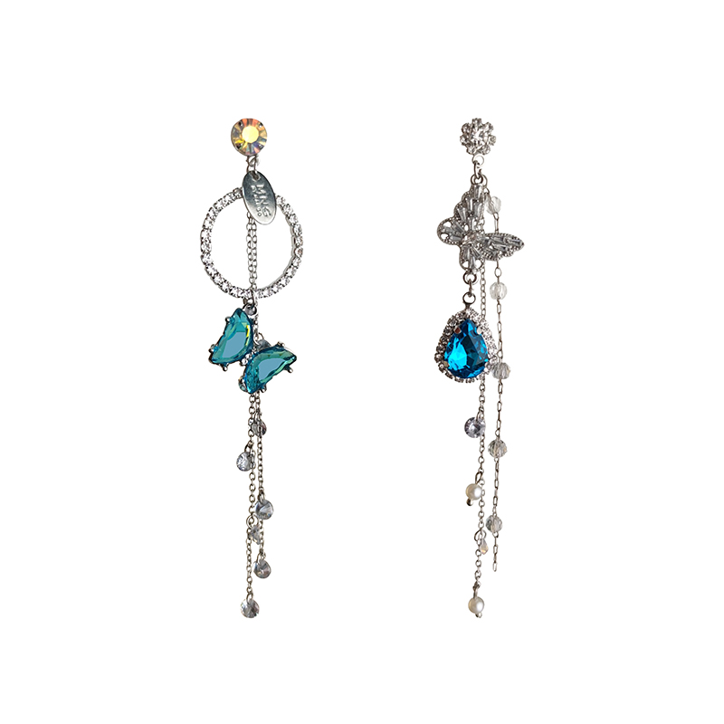 Bowknot Pearl Korean Temperament Tassel Earrings