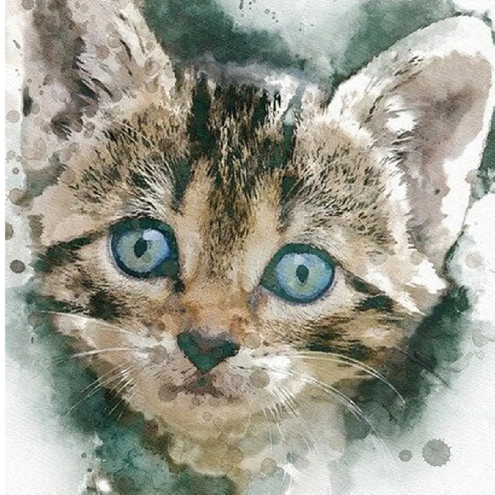 Gorgeous Diamond Painting With Cat Pattern