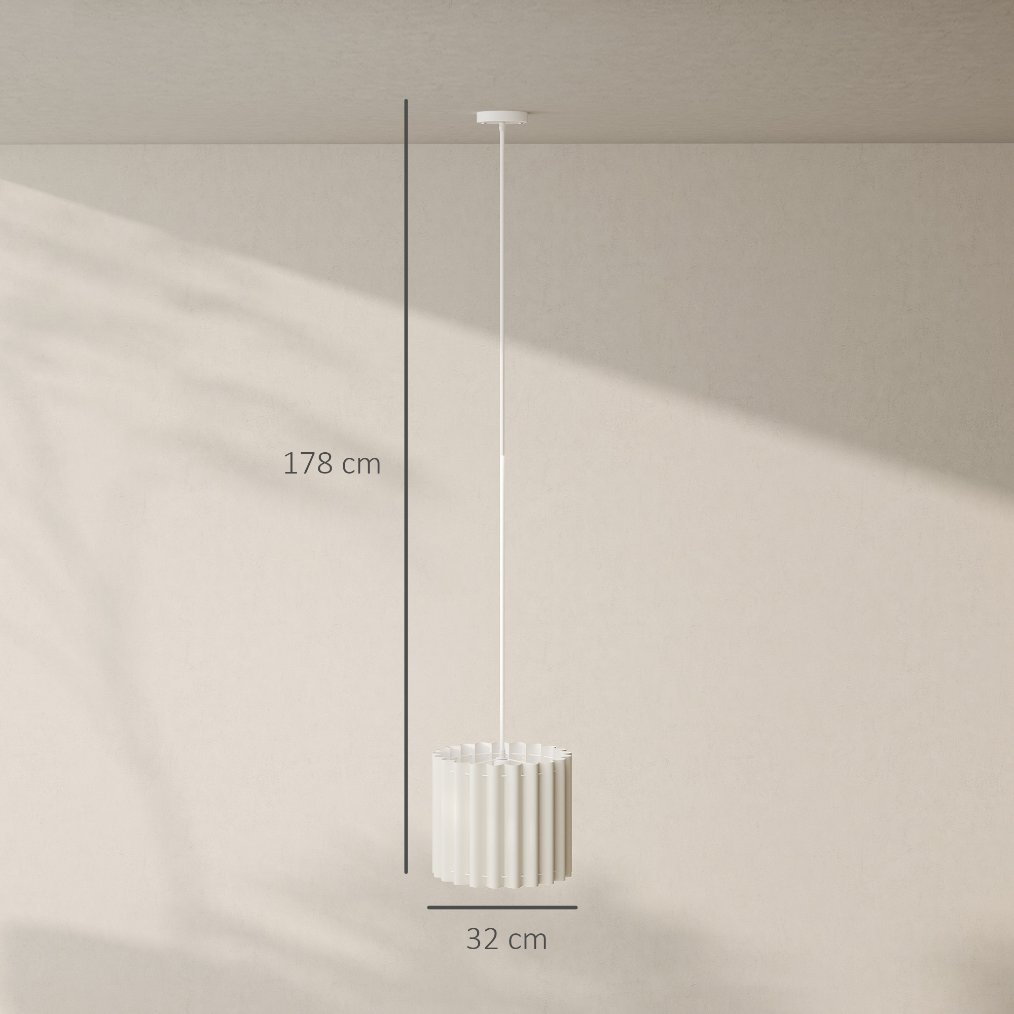 Linen pendant light, bedside ceiling light, e27 bulb,