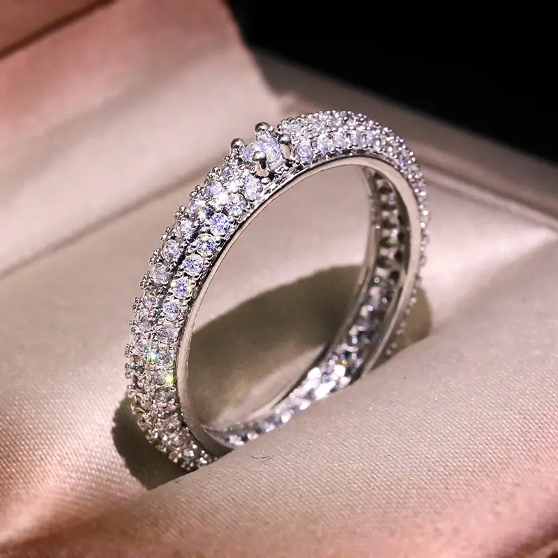 Elegant Temperament Platinum-plated Trend Ring