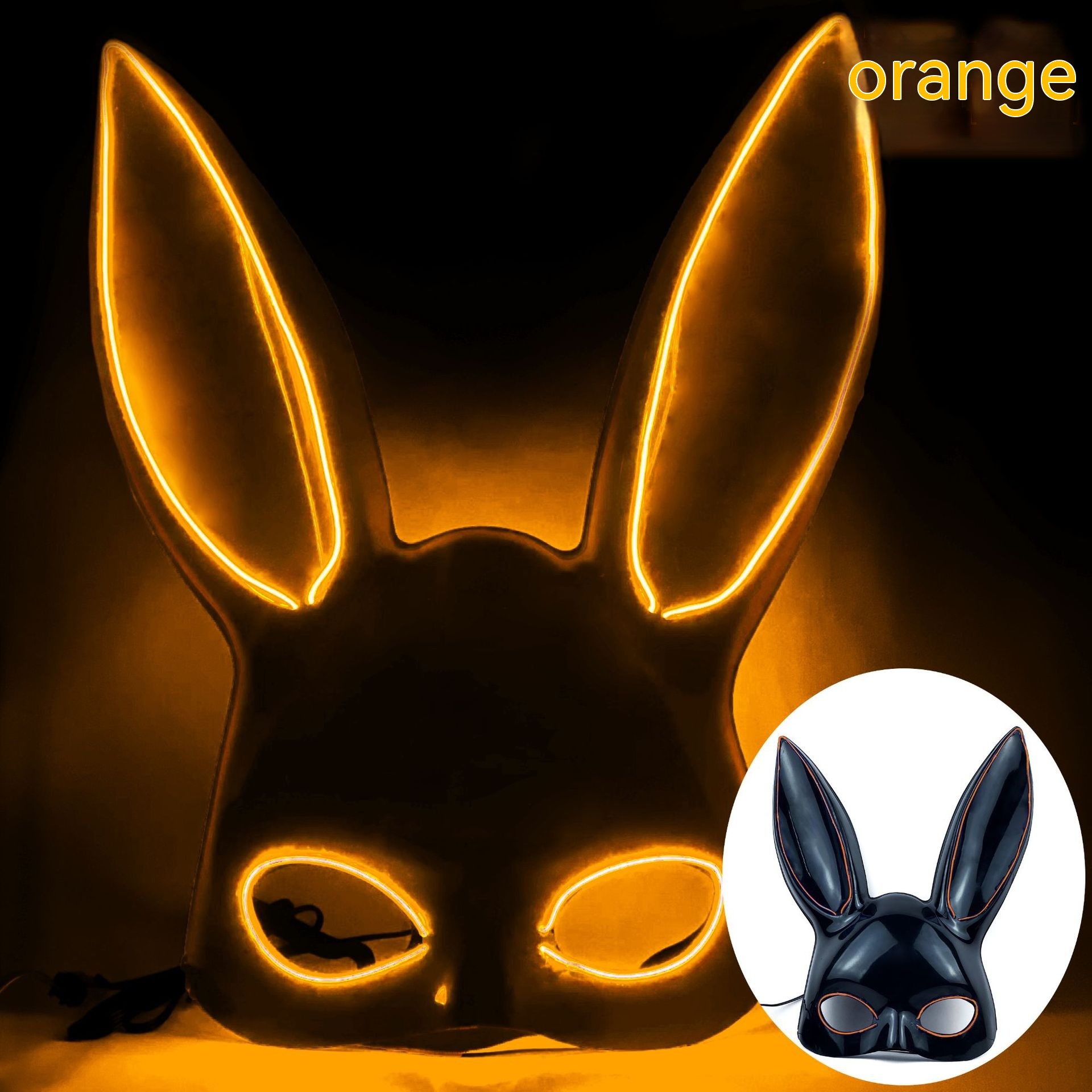 Orange Black Bunny