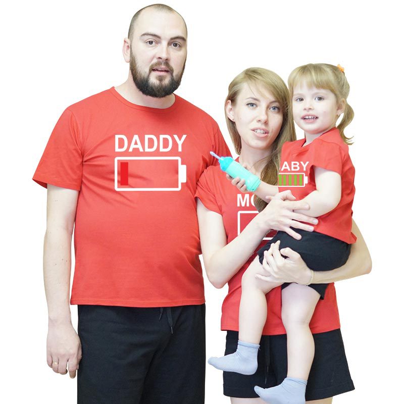 Title 6, Fast selling parent-child short sleeve T-shirt