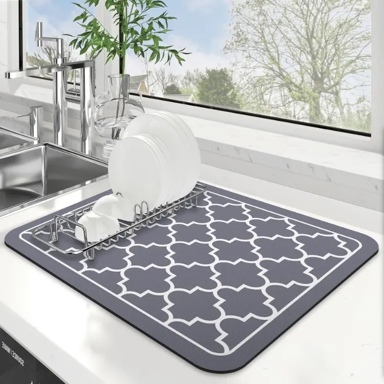 Dish Drying Mat Super Absorbent Large Mats