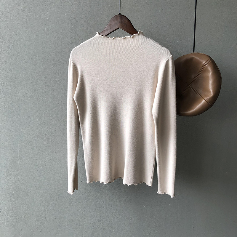 Title 11, Korean Style Slim Bottoming Knitted Top Women