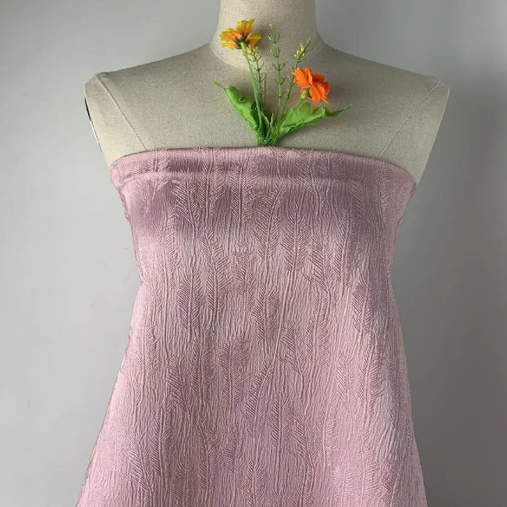 Wheat Spike Jacquard Skirt Cheongsam Suit Shirt