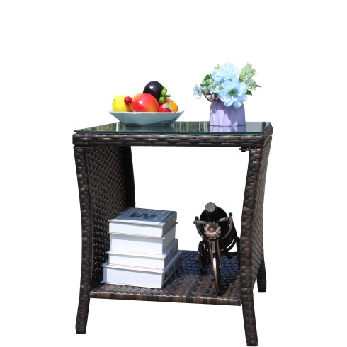 Outdoor Patio Furniture 1 Coffee Table With Clear Tempered Glass — foto 16