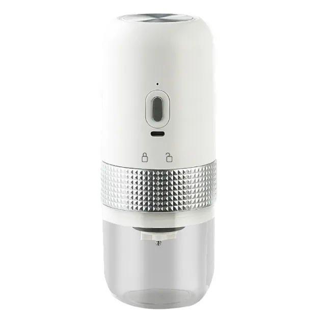 Electric Coffee Bean Grinder USB Charging Mini Coffee Bean Mill Grinder Espresso Spice Grinder For Kitchen White - Shop at LoveMi