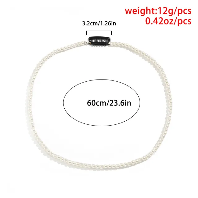 Hip hop Trend Geometric Pearl Braided Hair Accessories 3 Style - Shop at LoveMi