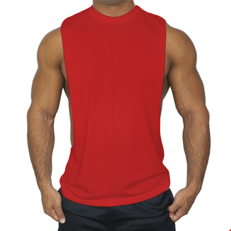 Title 7, Katoenen sportvest met grote split, effen kleur...