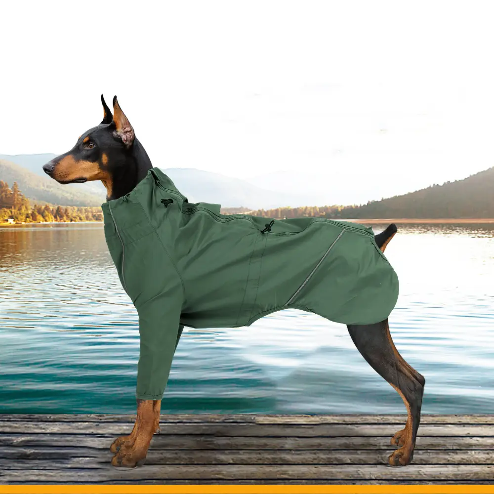 Dog Clothing with Traction Hole Reflective