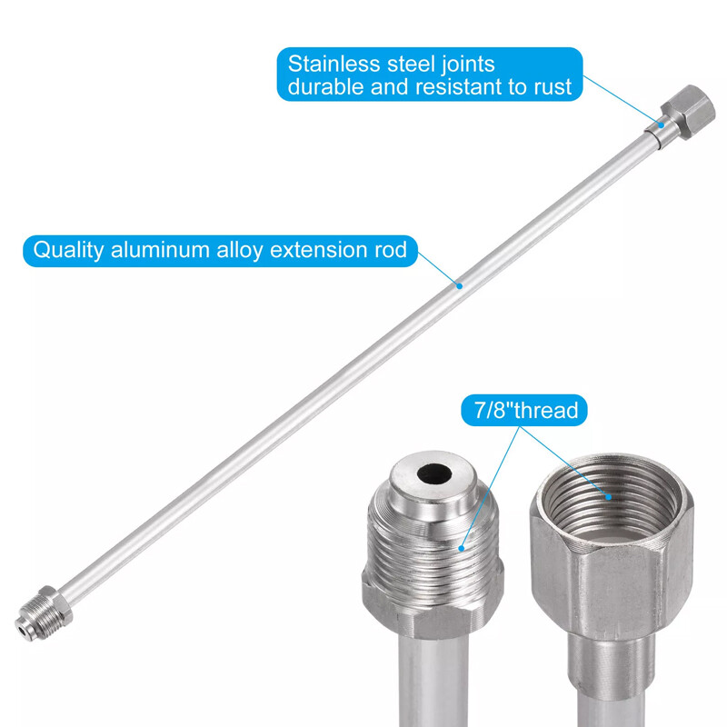 3 Pcs Airless Paint Sprayer Extension Rod 8 12 19 Extension Spray Gun Paint 7