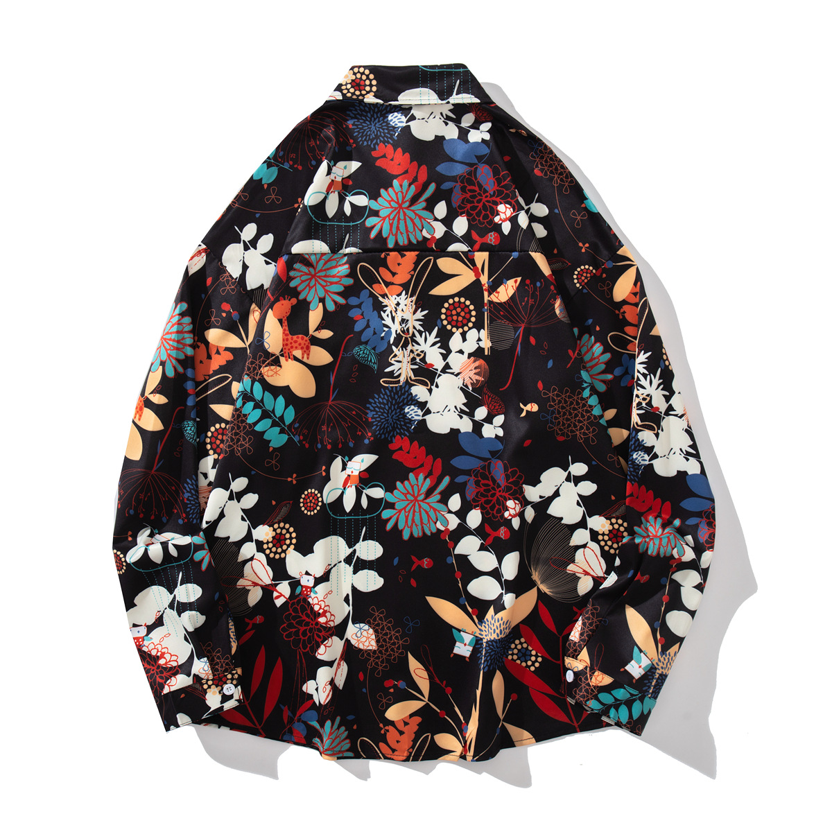 Women's Vintage Floral Long Sleeve Shirt Jacket