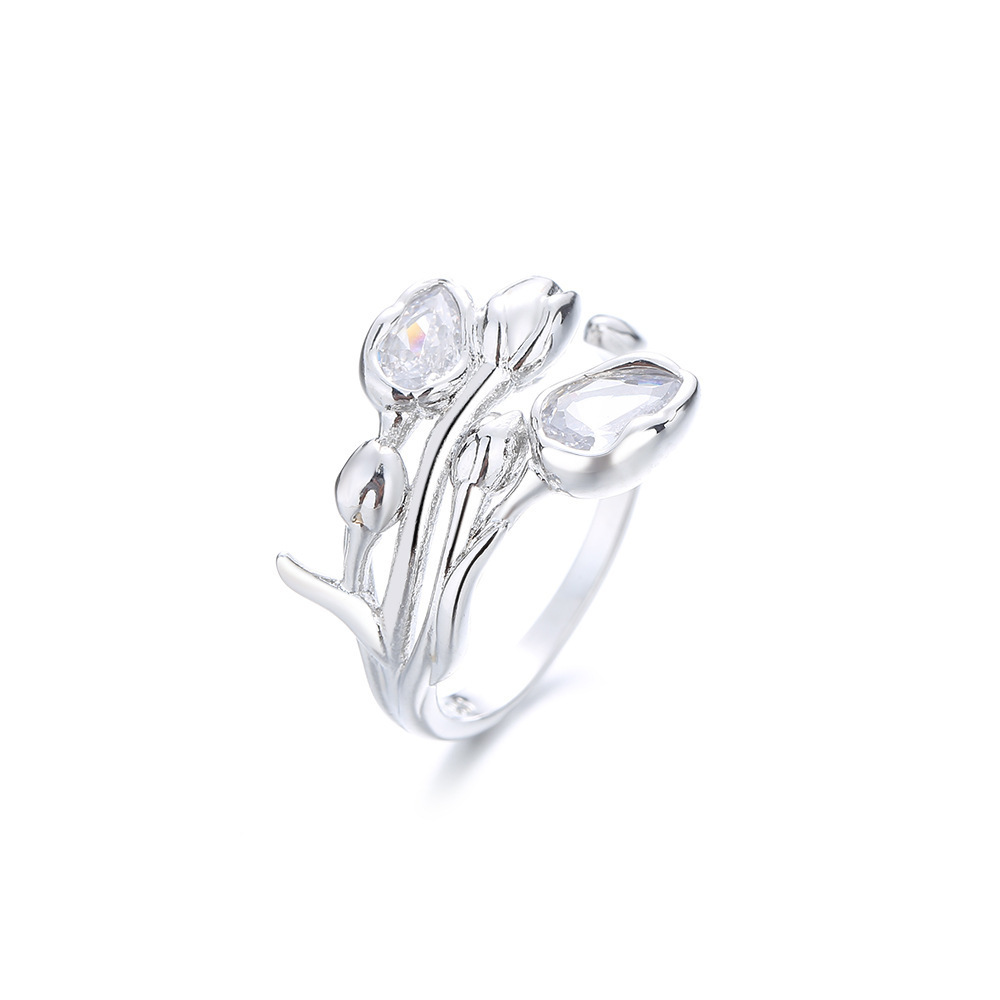 Title 1, Simple And Exaggerated Personality Zircon Tulip...