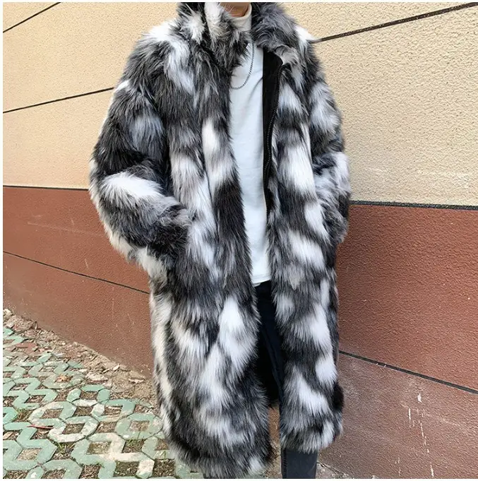 Long Korean Version Cotton Coat New Men's Clothes