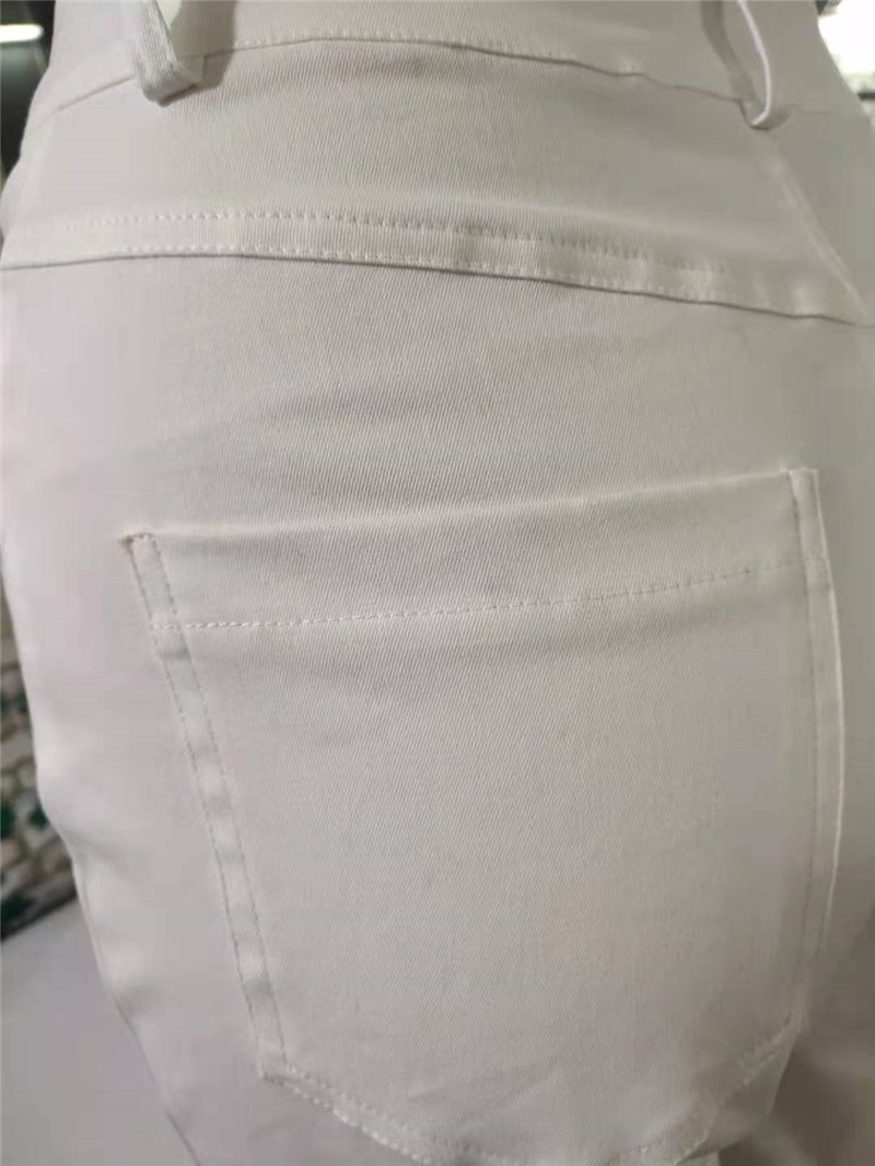 Casual Style Commuter Solid Color Jeans