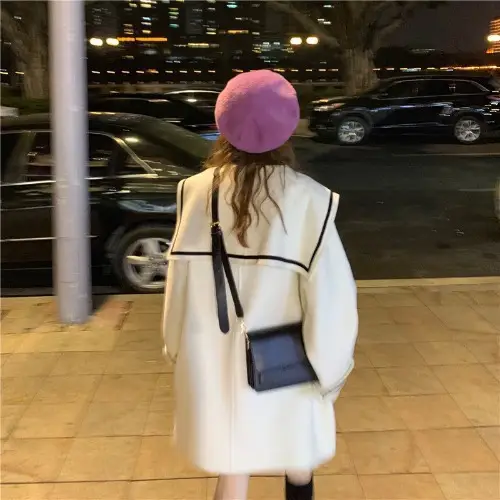 Women's New Long Loose Woolen Coat