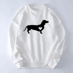 Loose Casual Men's And Women's Korean Style Loose Round Neck Top - White - View 1